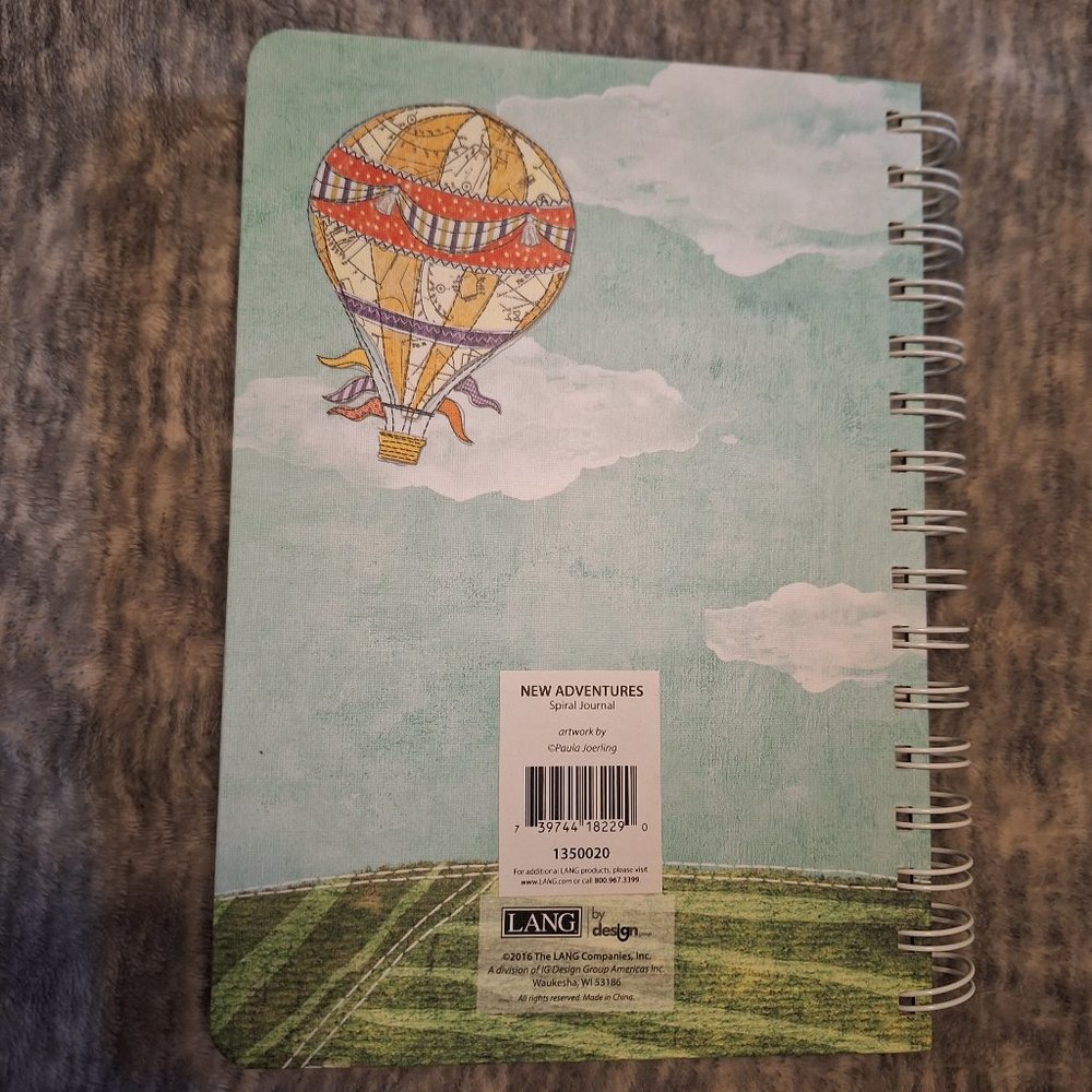 Hot air balloon Adventure motif spiral bound blank book - Picture 3 of 5